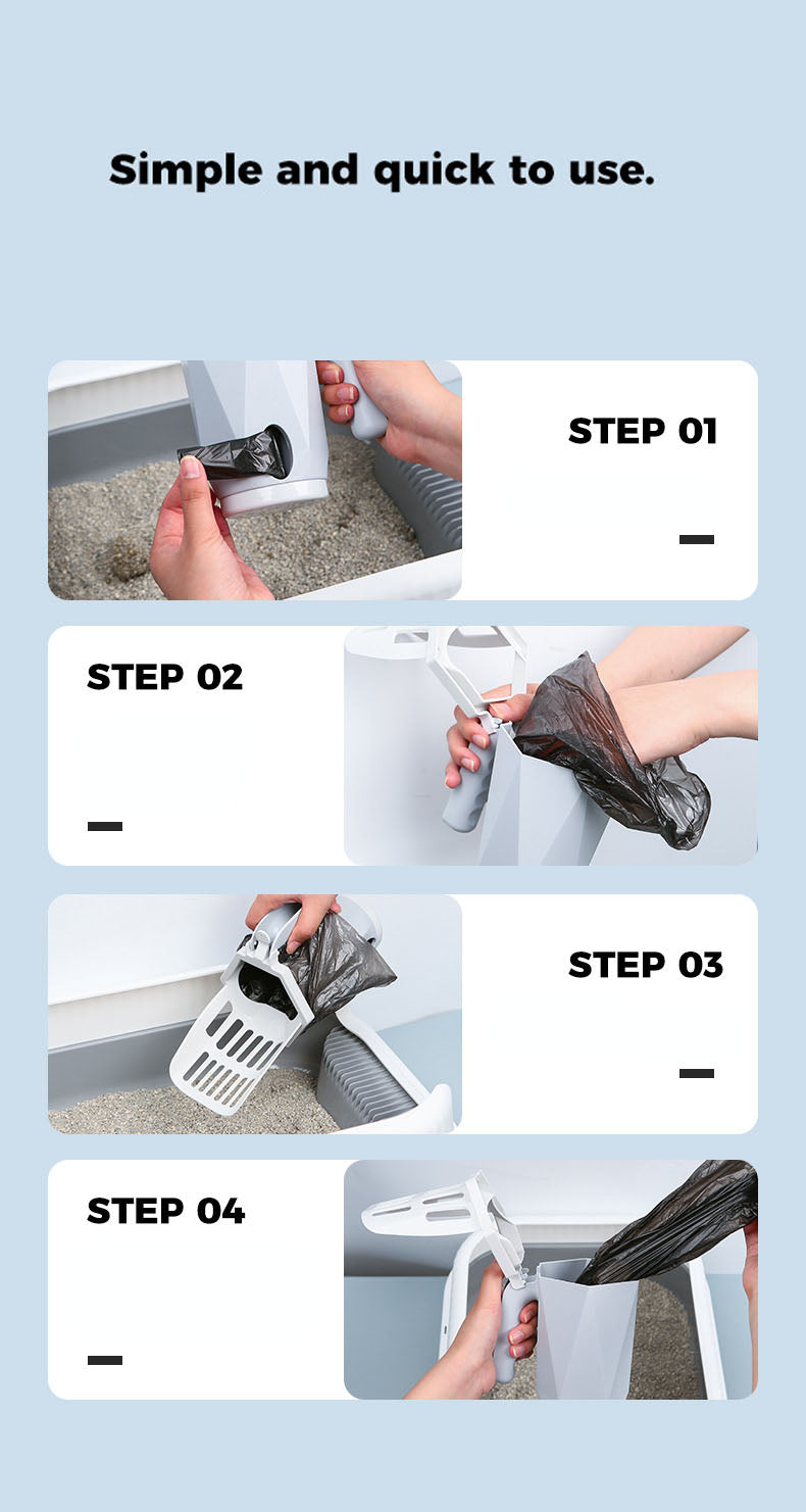 Paw & Pause Self-Cleaning Litter Scoop — Deep Clean Cat Litter Sieve