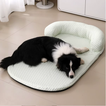 Paw & Pause Ice Silk Cooling Dog Bed with Pillow