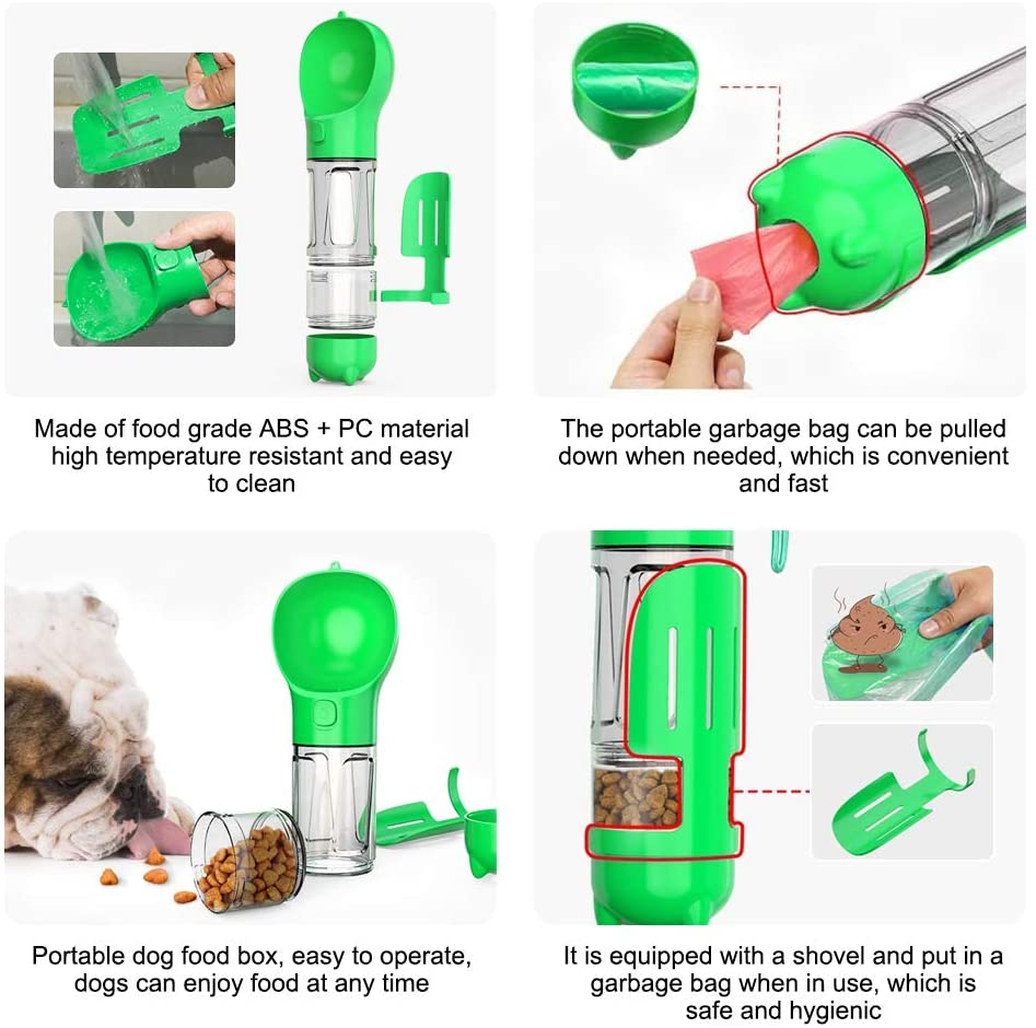Paw & Pause Portable Dog Water Bottle — Leak-Proof Travel Dispenser