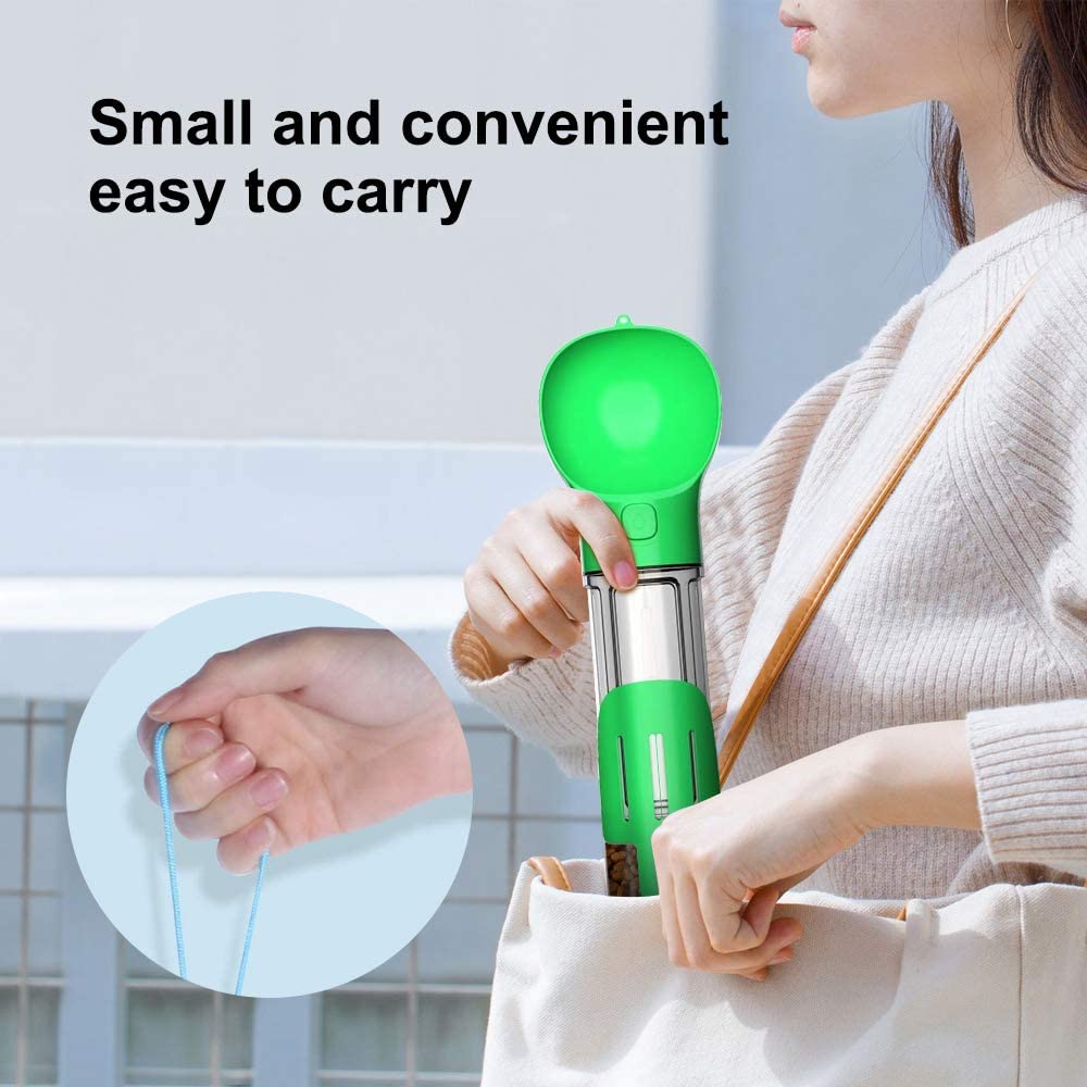 Paw & Pause Portable Dog Water Bottle — Leak-Proof Travel Dispenser