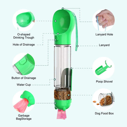 Paw & Pause Portable Dog Water Bottle — Leak-Proof Travel Dispenser