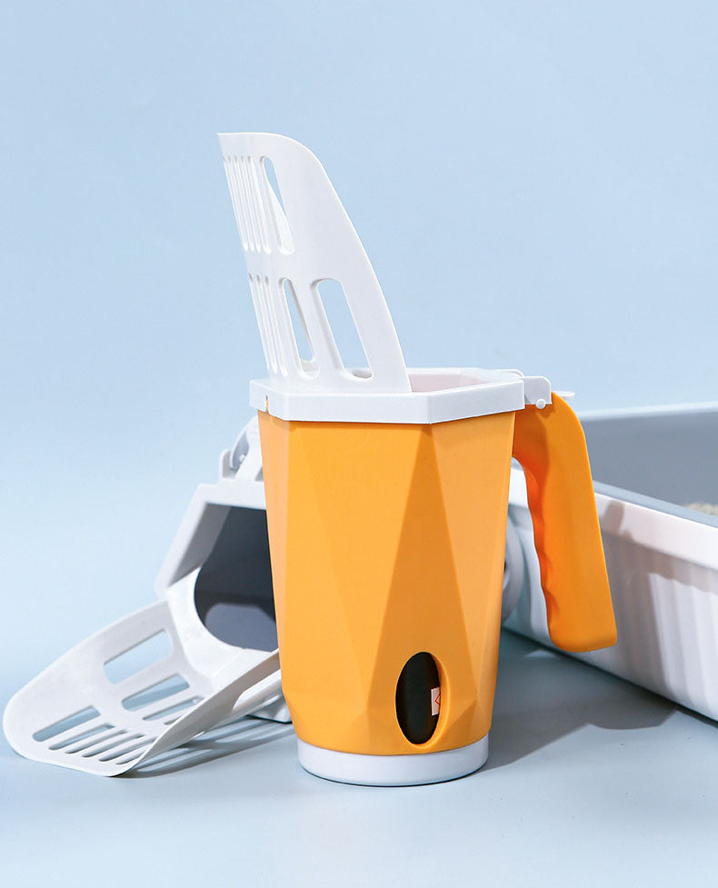 Paw & Pause Self-Cleaning Litter Scoop — Deep Clean Cat Litter Sieve